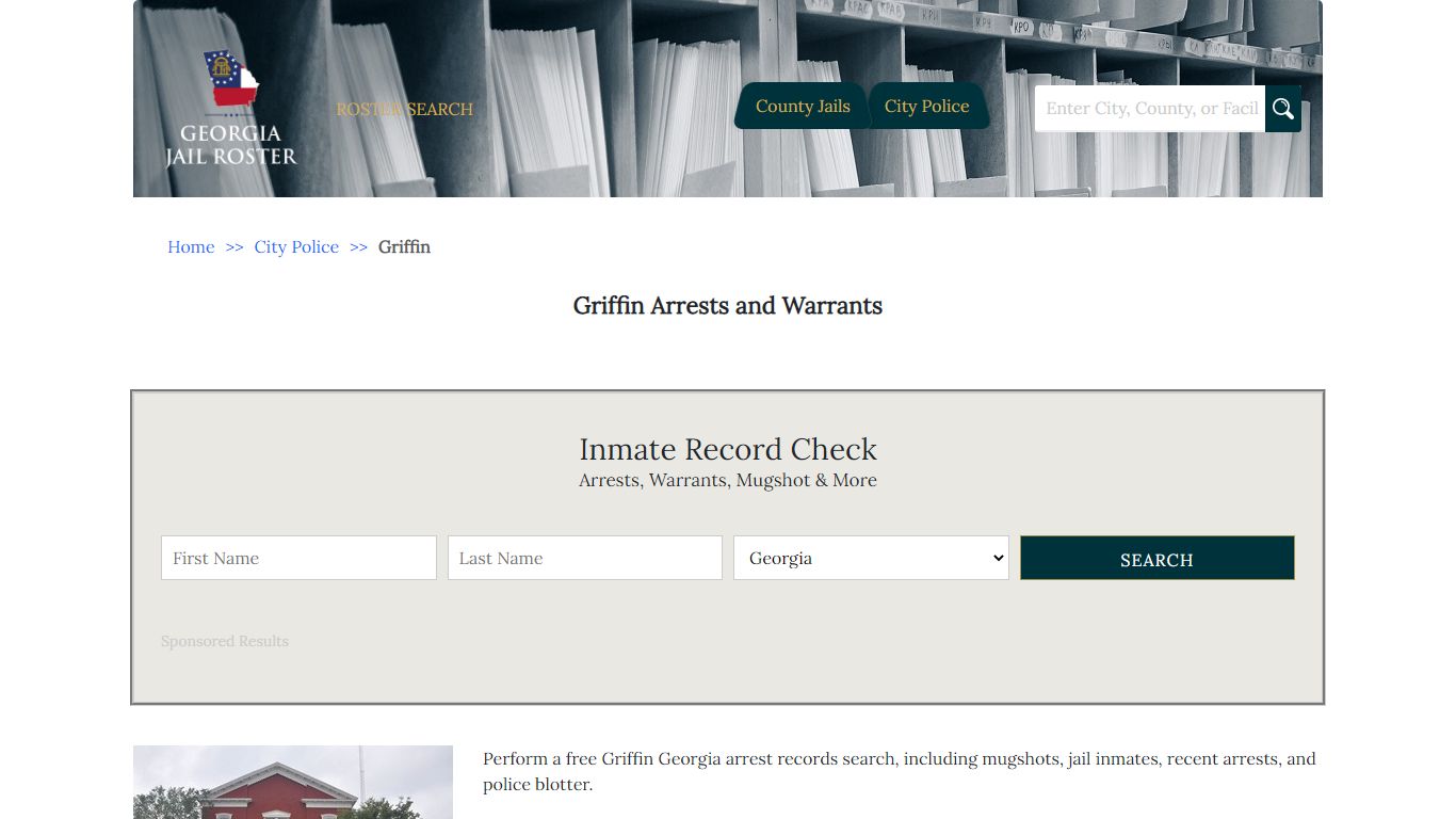 Griffin Arrests and Warrants | Georgia Jail Inmate Search